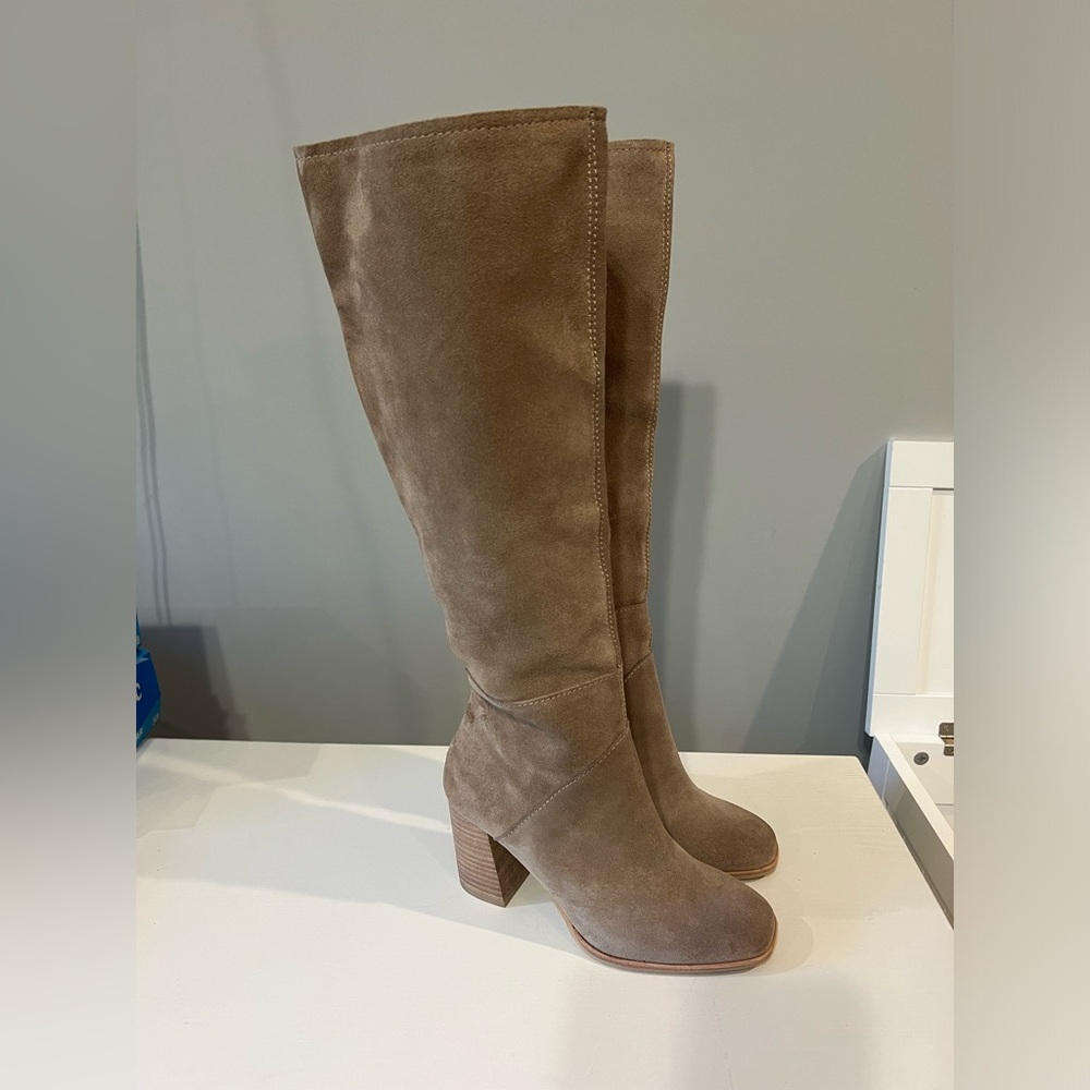 Dolce Vita Brown Suede Heeled Boots